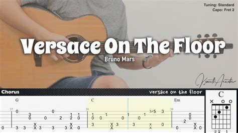 bruno mars versace chords|versace on the floor tabs.